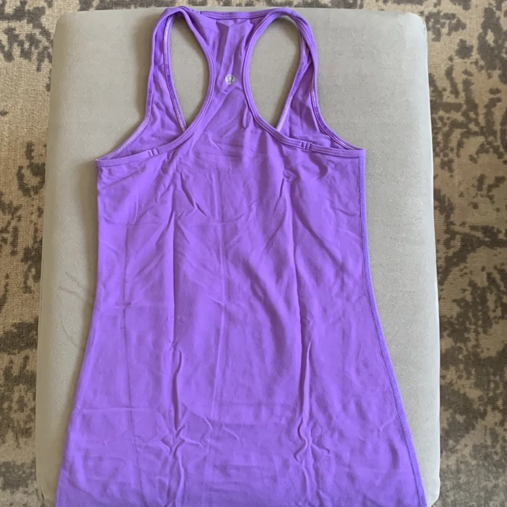 Lululemon lavender cool racer back tank, size 4 - Picture 2 of 4